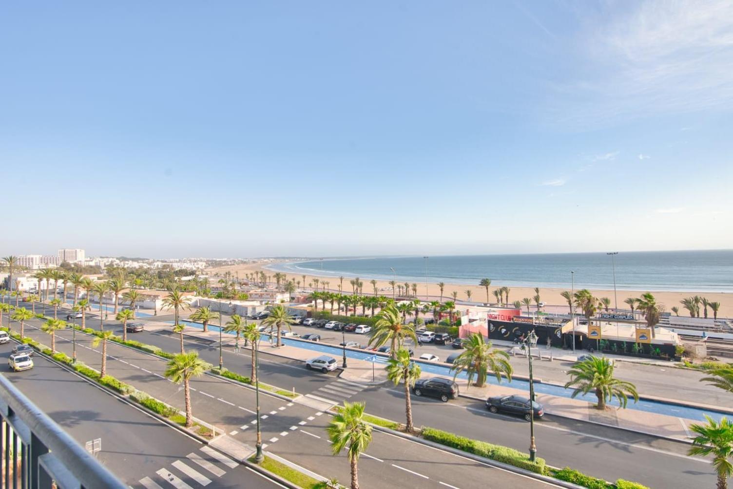 Luxury Seafront Apartment 101Sqm With Wi-Fi And Parking Agadir Exterior photo