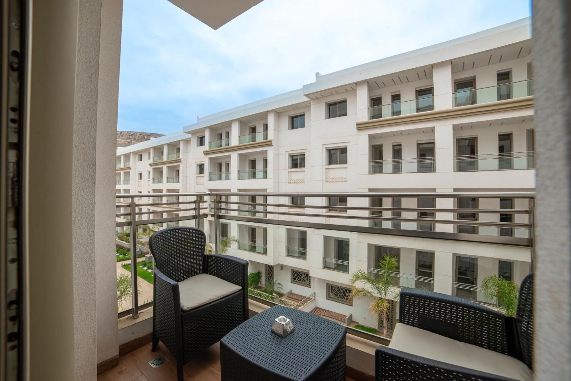 Luxury Seafront Apartment 101Sqm With Wi-Fi And Parking Agadir Exterior photo